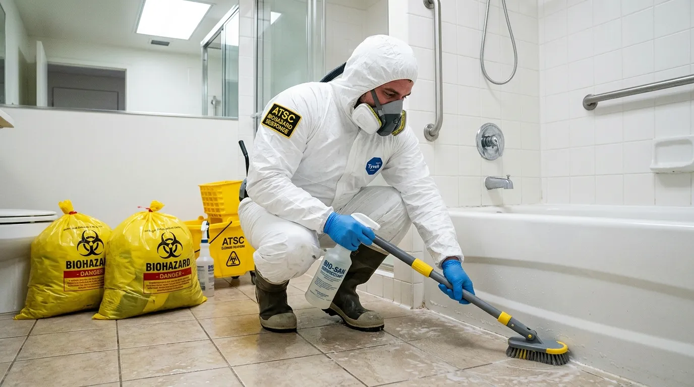 Decontamination equipment deployed for Blood Cleanup in Edmond